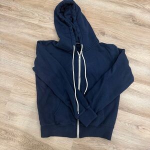 Brandy Melville women’s size small Dark Blue Zip-Up Sweater